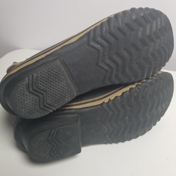 Sorel Womens Black Brown Winter Fancy Lace ll Hiking Winter & Rain Boots Sz 7 - Picture 15 of 15